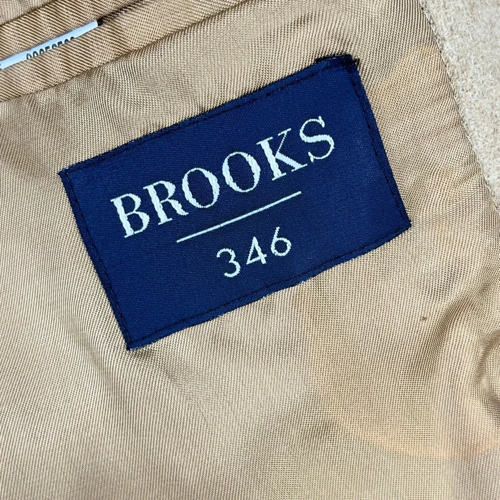 Brooks Brothers Camel Hair Blazer Mens 43 Two‎ Button Sport Coat Business Poland